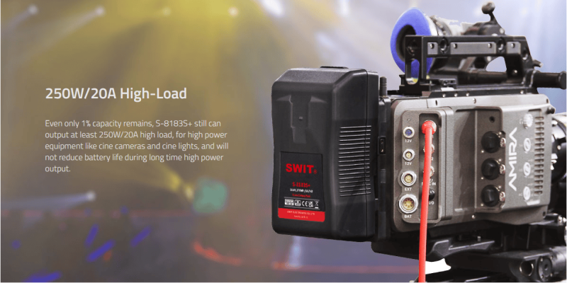 V-Mount SWIT S-8183S+ Li-Ion Akku 270Wh 14,4V 18,75A mit D-Tap Out